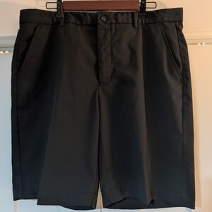 Greg Norman Golf Shorts, Men’s 36”, Black, Flat Front, Poly/Spandex Blend